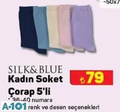 SİLK&BLUE KADIN SOKET ÇORAP 5'Lİ